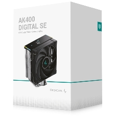 Устройство охлаждения(кулер) Deepcool AK400 Digital SE Soc-AM5/AM4/1200/1700/1851 черный 4-pin 19-28dB Al+Cu LCD 220W 812gr Ret (R-AK400-BKADMN-GJD)