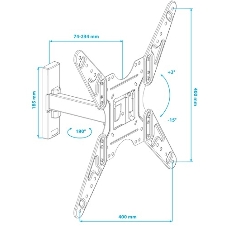 Кронштейн KROMAX OPTIMA-413 черный 20