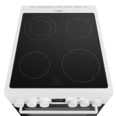 Плита электрическая Maunfeld MEC57CW08TD белый, конфорок 4 шт, духовка 59 л, 50 см x 85 см x 60 см