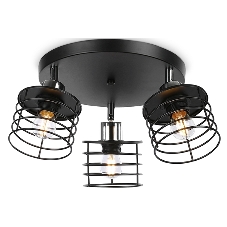 Светильник Ambrella light TR8092/3 BK/CH черный/хром E27*3 max 40W D372*190