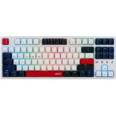 Клавиатура беспроводная Acer OKR302 (ZL.KBDEE.016), USB, Bluetooth/Радиоканал, белый