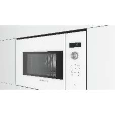 Микроволновая печь встраиваемая Bosch BFL524MW0 белый, 20 л, 800 Вт, переключатели - поворотный механизм/сенсор