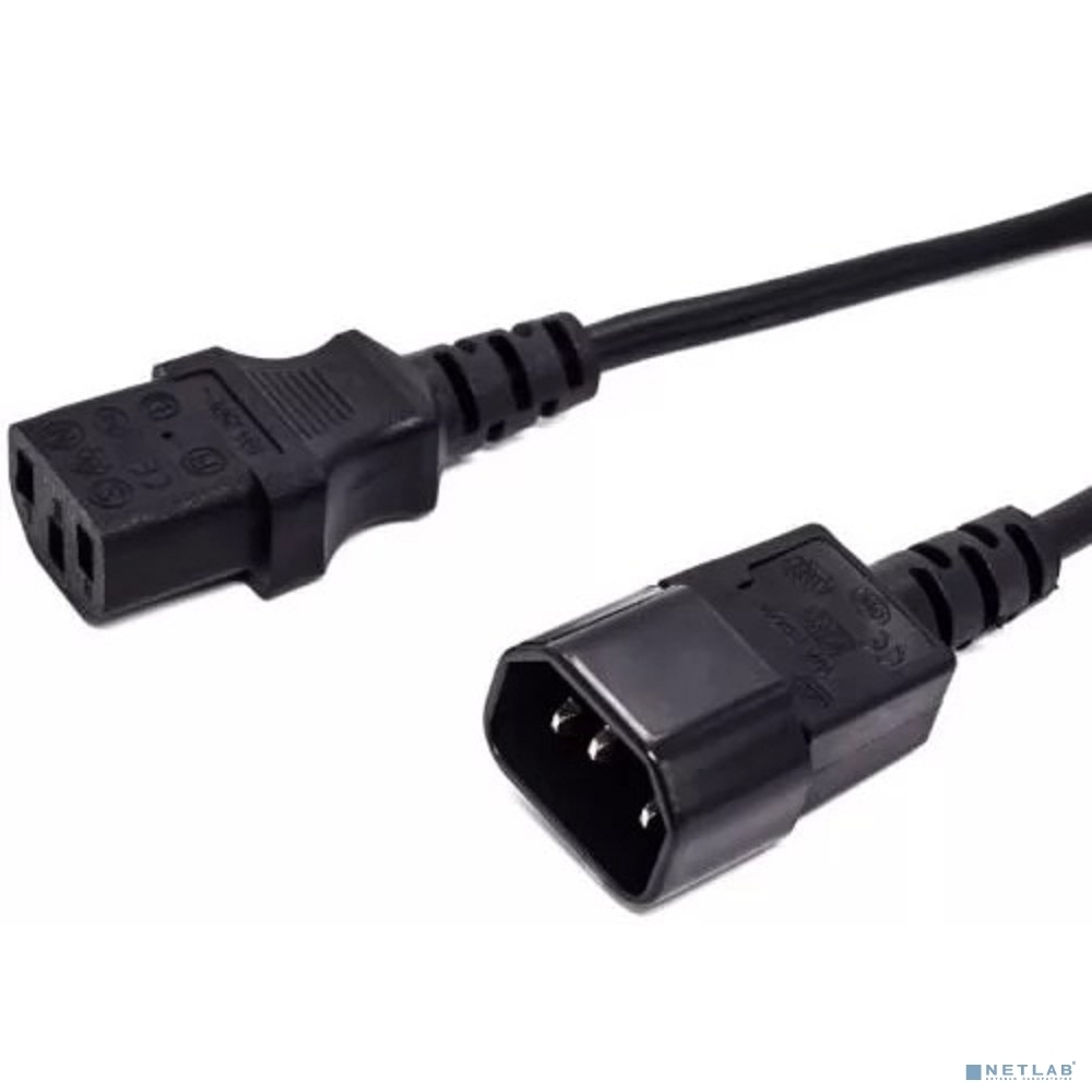 Кабель питания Filum FL-PC16-C13-C14-3M С13- C14, 3х1 мм?, 220В, 10A, черный, 3 м.[FL-PC16-C13-C14-3M]