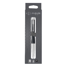 Ручка шариковая Parker Urban Core (CW2150858) Muted Black CT, M, черные чернила, подарочная коробка с европодвесом