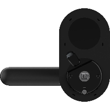 Умный замок Aqara Smart Door Lock U300 навесной разбл.отпеч.паль./код/пар/NFC/прил/мех.кл черный (DL-D02D BL)