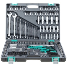 Набор инструментов STELS 141151/4'' 3/8'' 1/2'' cr-v s2 усиленный кейс 216 предм.