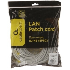 Патч-корд медный UTP Cablexpert PP10-15M cat.5e, 15м, литой, многожильный, серый