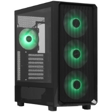 Компьютерный корпус Montech X5 черный без БП ATX 4x120мм 1xUSB2.0 1xUSB3.0 audio bott PSU