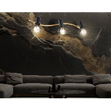 Светильник Ambrella light TR8657/3 BK/GD черный/золото E14/3 max 60W 550*100*185
