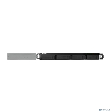 Сетевое хранилище SMB QNAP TS-464U-RP-8G NAS 4 HDD trays, rackmount 1U, 2 PSU. 4-core Intel Celeron N5105/N5095 2.0-2.9 GHz, 8 Gb RAM MAX, 2x2.5 Gigabit Ethernet, 4xUSB, 1xHDMI . PCIe Gen 3 x2, W/o rail kit RAIL-B02