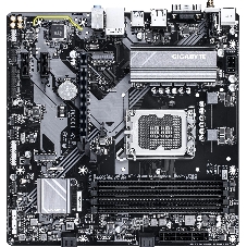 Материнская плата Gigabyte B760M D3HP WIFI6, LGA 1700, Intel B760, 4xDDR5, 4xSATA, 2xM.2, 1xPCIe 4.0 x16, 1xPCIe 4.0 x4, 1xHDMI, 1xDP, 1x2.5Gb LAN, Wi-Fi 6, Bluetooth 5.3, 1xUSB-C 10Gbps, 1xUSB-A 10Gbps, 4xUSB-A 5Gbps, 2xUSB-A 2.0, 1xPS/2, 3x3.5 мм, 7.1, mATX