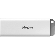Флешка USB Netac U185 (NT03U185N-064G-32WH), 64Gb, USB 3.0, R/W 100/25, белый/серый