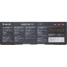 Клавиатура проводная Defender Daily HB-162, USB, черный