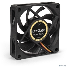 Вентилятор для корпуса ExeGate EX07015H3PM черный, 70 мм, 3000 об/мин, 26 дБ, 3 pin