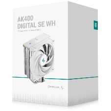 Устройство охлаждения(кулер) Deepcool AK400 Digital SE Wh ARGb Soc-AM5/AM4/1200/1700/1851 белый 4-pin 19-28dB Al+Cu LCD 220W 812gr Ret (R-AK400-WHADMN-GJD)