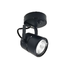 Накладной поворотный светильник Ambrella light TA102 BK черный GU10 D80*130*D60