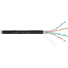 Кабель информационный Nikomax NMC 4100B-BK кат.5E U/UTP 4 пары PE внешний 305м черный