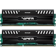 Оперативная память Patriot Viper 3, DDR3, 8GB (2x4 GB), 1600 MHz, CL9, DIMM, радиатор, черный