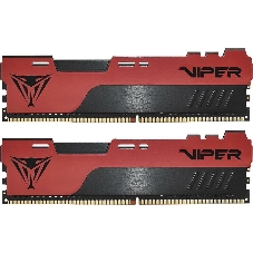 Оперативная память Patriot Viper Elite II, DDR4, 16GB (2x8 GB), 3200 MHz, CL18, DIMM, радиатор, красный, черный