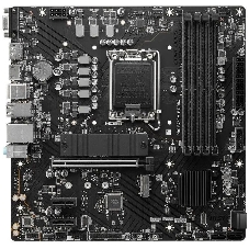 Материнская плата MSI PRO B760M-P DDR4, LGA 1700, Intel B760, 4xDDR4, 4xSATA, 2xM.2, 1xPCIe 4.0 x16, 2xPCIe 3.0 x1, 1xHDMI, 1xDP, 1xVGA, 1x1Gb LAN, 4xUSB-A 2.0, 1xUSB-A 3.2 Gen 1, 1xUSB-C 3.2 Gen 2, 3x3.5 мм, 7.1, mATX