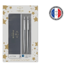 Набор ручек Parker Jotter Core KB61 (CW2093256) Stainless Steel CT, подарочная коробка ручка шариковая/карандаш механический 0.5