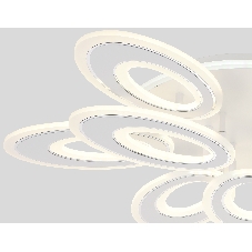 Потолочный светодиодный светильник FA8933/6+3 WH/CH белый/хром 255W 3000K-6400K 740*660*120 (ПДУ РАДИО 2.4G)