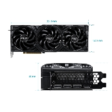 Видеокарта Palit GeForce RTX 5080 GamingPro OC, 16 GB GDDR7, 256 bit, 3xDisplayPort, HDMI, GPU 2700 MHz