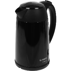 Чайник электрический Bosch TWK3P423 черный, 1.7 л, 2400 Вт, скрытый нагревательный элемент