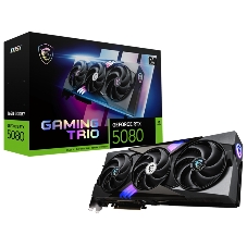 Видеокарта MSI NVIDIA GeForce RTX 5080, 16Gb GDDR7, 256 bit, HDMIx1, DPx3, GPU 2617 MHz