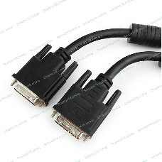 Кабель DVI-D single link Gembird/Cablexpert, 19M/19M, 1.8м, черный, экран, феррит.кольца, пакет (CC-DVI-BK-6)
