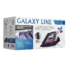 Утюг Galaxy Line GL 6128 фиолетовый/черный, 2200 Вт, 30 г/мин, 140 г/мин, 150 мл