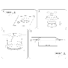 Светильник встраиваемый TU5015 BK черный IP20 GX70 D150*45