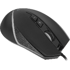 Мышь проводная AULA F805 черный, 6400 dpi, USB, кнопки - 7