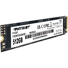Накопитель SSD Patriot P320, 512Gb, PCIe 3.0 x4, M.2 2280, NVMe, R/W 3000/2200