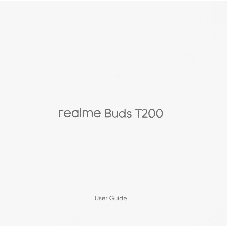 Наушники TWS Realme Buds T200 серый, внутриканальные, Bluetooth, до 30 ч