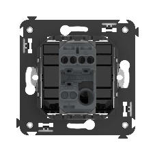 Кнопка одноклавишная DKC Avanti Черный квадрат