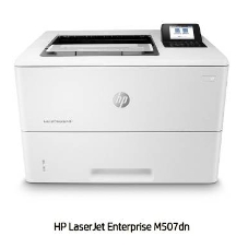 Принтер лазерный HP LaserJet Enterprise M507dn (1PV87A), A4, ч/б, печ. до 43 стр/мин, 1200 x 1200 dpi, USB, RJ-45, Air Print, Mopria