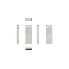 Флешка USB Netac UM1 (NT03UM1N-016G-32PN), 16Gb, USB 3.2, R/W 150/45, серебристый