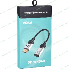 Кабель VCOM DisplayPort TO HDMI 4K 0.15 M CG621M-0.15
