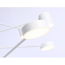 Подвесной светодиодный светильник Ambrella light FL51688/8 WH белый 3000K/4200K/6400K 48W D900*1000 (Без ПДУ)