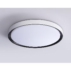 Потолочный светодиодный светильник Ambrella light FZ1247 WH/BK белый/черный IP54 20W 5000K D300*60 (Без ПДУ)