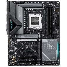 Материнская плата Gigabyte X870E EAGLE X3D WIFI7, AM5, AMD X870E, 4xDDR5, 4xSATA, 4xM.2, 1xPCIe 5.0 x16, 1xPCIe 4.0 x16, 1xPCIe 3.0 x16, 1xHDMI, 1x5Gb LAN, Wi-Fi 7, Bluetooth 5.4, 2xUSB-C 40Gbps (USB4), 1xUSB-C 10Gbps, 4xUSB-A 10Gbps, 4xUSB-A 5Gbps, 3x3.5 мм + S/PDIF оптический, 7.1, чёрный, с подсветкой, ATX