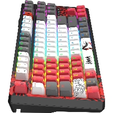 Клавиатура беспроводная A4Tech Bloody WS87 Naraka USB, Bluetooth/Радиоканал черный/красный