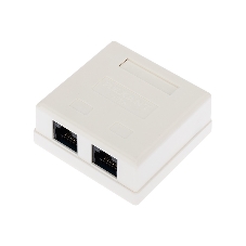 Рoзетка компьютерная внешняя Rexant 2-порта RJ-45 (8P8C), UTP неэкранированная, категория 6
