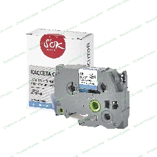 Кассета с лентой S'OK by Sakura Printing TZE545 для Brother, белый на синем, 18мм/8м, наклейка