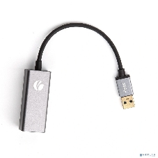 Кабель-переходник USB 3.0 (Am) --> LAN RJ-45 Ethernet 1000 Mbps, Aluminum Shell, VCOM DU312M