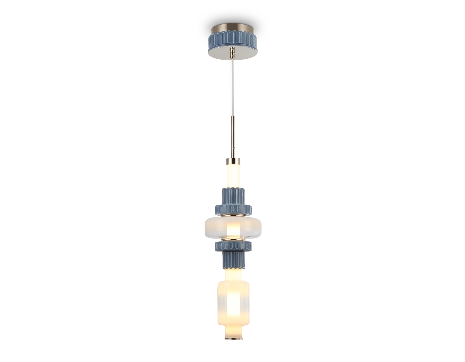 Светильник Ambrella light LH53121 GD/WH/GB золото/белый/серо-синий 19W 3000K D160*1880