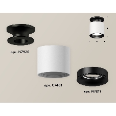 Светильник Ambrella Light XS7401082 SWH/PBK белый песок/черный полированный MR16 GU5.3 (N7926, C7401, N7011)