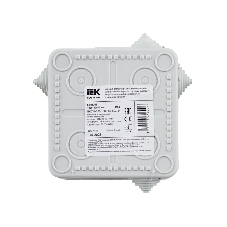 Коробка расп. КМ41256 100х100х50мм о/к IP54 8 вв. (7035) IEK