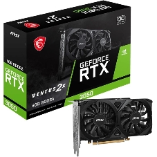 Видеокарта MSI RTX 3050 VENTUS 2X E 6G OC NVIDIA RTX 3050 6Gb, GDDR6, PCI-E 4.0, HDMIx2 DPx1 HDCP